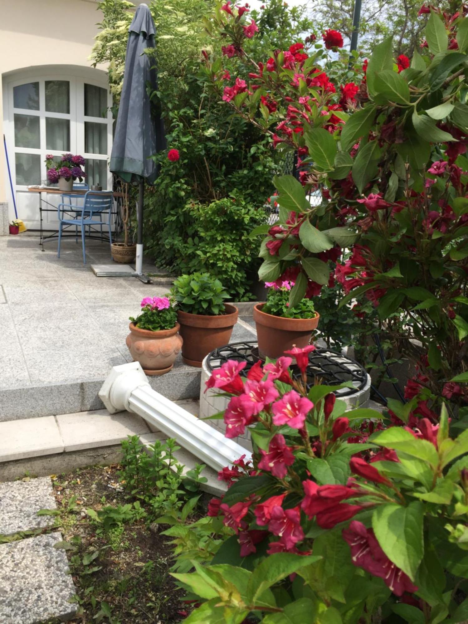 Kleine Ferienwohnung mit Garten Baden Exterior foto